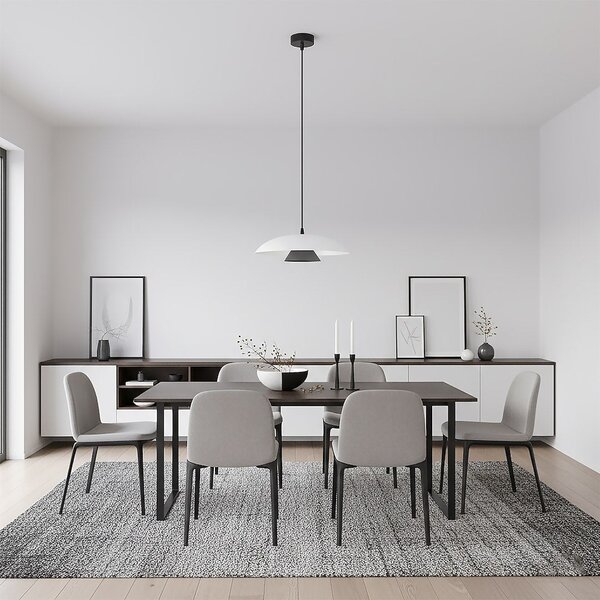 Závěsné svítidlo BABEL 1 – bílé / černé, 1× GX53, šířka 30 cm