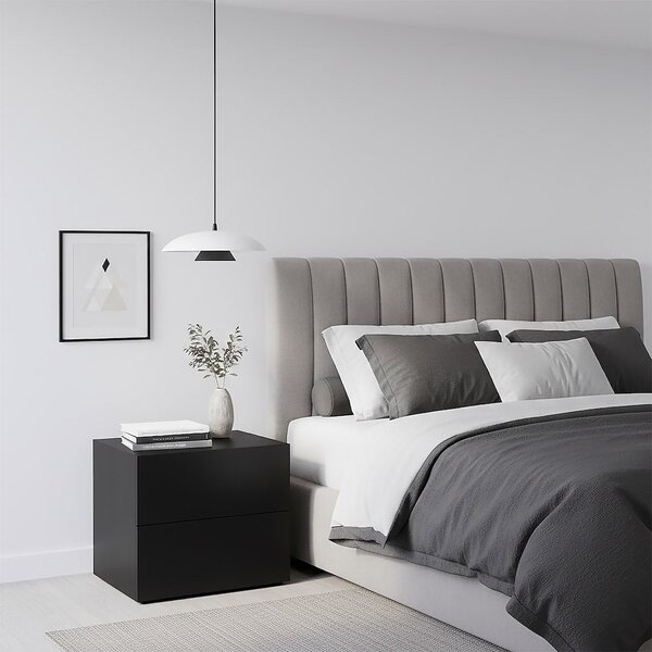Závěsné svítidlo BABEL 1 – bílé / černé, 1× GX53, šířka 30 cm