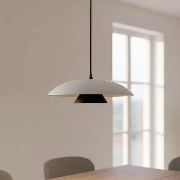 Závěsné svítidlo BABEL 1 – bílé / černé, 1× GX53, šířka 30 cm