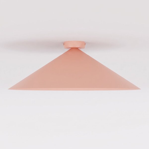 Stropní svítidlo MONO 1L – korálové, bílé sklo, 1× E14, šířka 50 cm