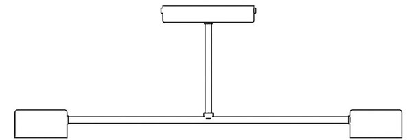 Stropní svítidlo HALO 2 – olivově zelené, 2× GX53, šířka 60 cm