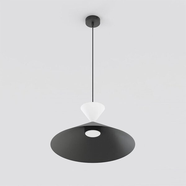 Závěsné svítidlo RALF 1M – černé / bílé, 1× GX53, šířka 40 cm