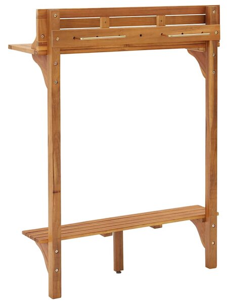Barový stolek na balkon 90 x 37 x 122,5 cm masivní akácie 310253