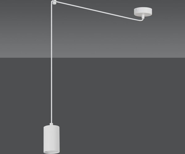 Závěsné svítidlo TRAKER 1 – bílé, 1× GU10, šířka 8 cm