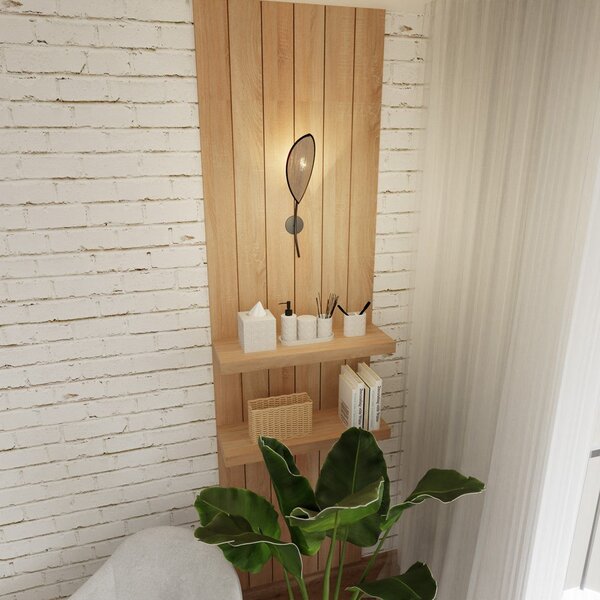 Nástěnné svítidlo LOTUS K1 – černé, hnědé textilní stínidlo, 1× E14, šířka 12 cm