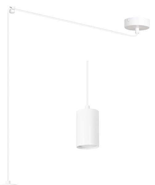 Závěsné svítidlo TRAKER 1 – bílé, 1× GU10, šířka 8 cm