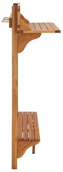 Barový stolek na balkon 90 x 37 x 122,5 cm masivní akácie 310253