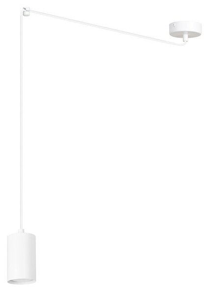 Závěsné svítidlo TRAKER 1 – bílé, 1× GU10, šířka 8 cm