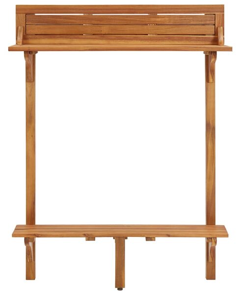 Barový stolek na balkon 90 x 37 x 122,5 cm masivní akácie 310253