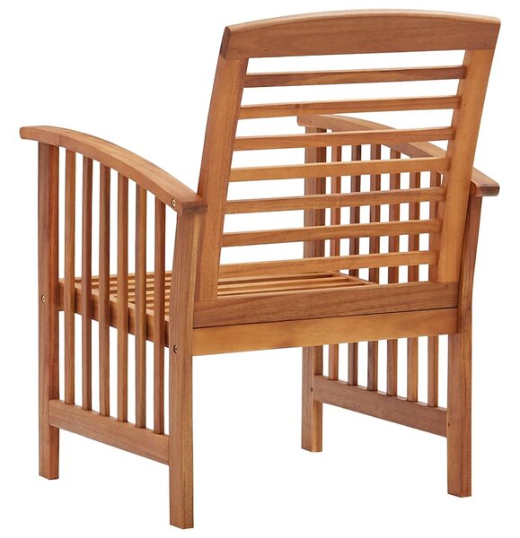 Zahradní židle 2 ks masivní akáciové dřevo 310256
