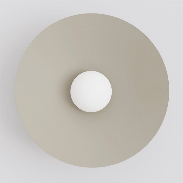 Nástěnné svítidlo MONO K1L – moka, opálové sklo, 1× E14, šířka 50 cm