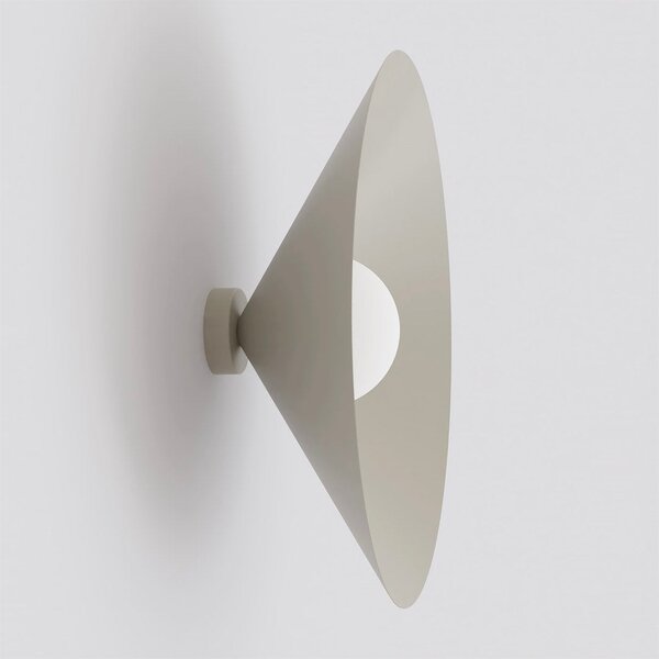 Nástěnné svítidlo MONO K1L – moka, opálové sklo, 1× E14, šířka 50 cm