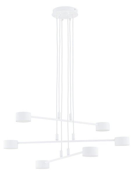 Závěsné svítidlo MODUS 6 – bílé, 6× GX53, šířka 70 cm
