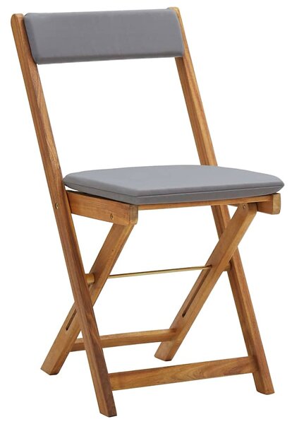 3dílný skládací bistro set s poduškami masivní akáciové dřevo 310275