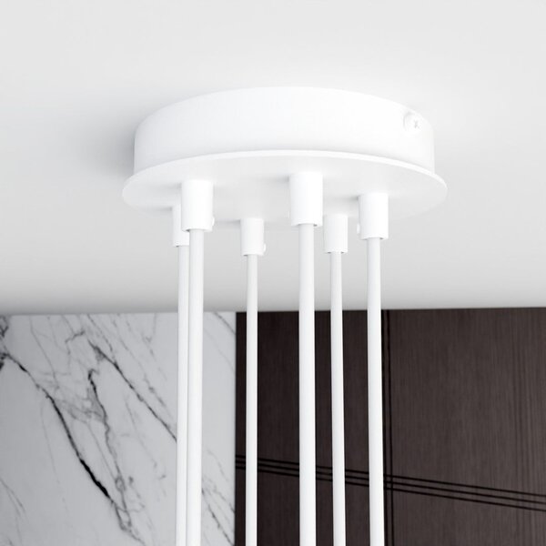 Závěsné svítidlo MODUS 6 – bílé, 6× GX53, šířka 70 cm