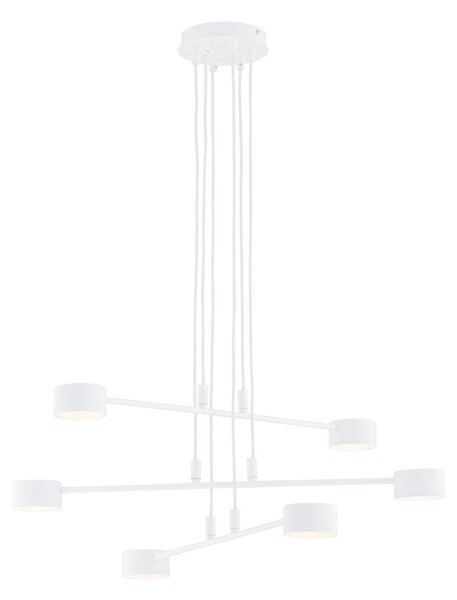 Závěsné svítidlo MODUS 6 – bílé, 6× GX53, šířka 70 cm