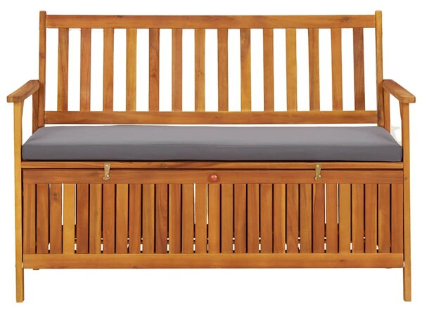 Zahradní úložná lavice 120 cm masivní akáciové dřevo 310276