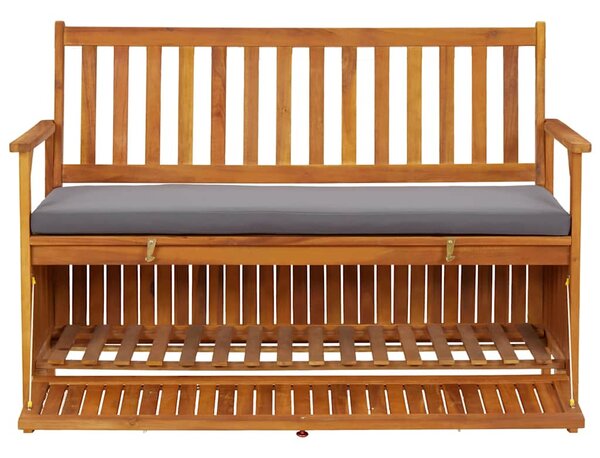 Zahradní úložná lavice 120 cm masivní akáciové dřevo 310276