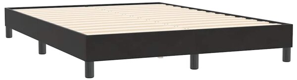 Box spring postel s matrací černá 160x210 cm samet 3316025