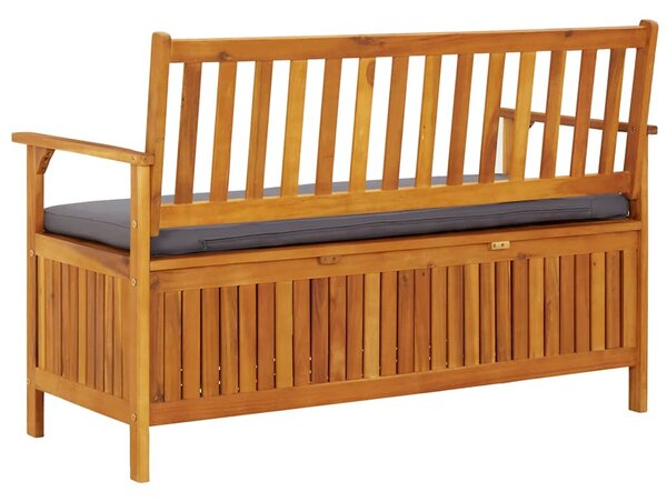 Zahradní úložná lavice 120 cm masivní akáciové dřevo 310276