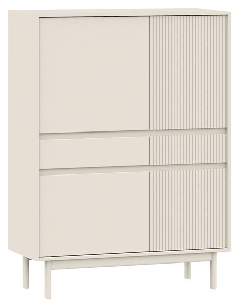VYSOKÁ KOMODA, pinie, kašmírová, 102/136/42 cm Livetastic - Vysoké komody, Online Only
