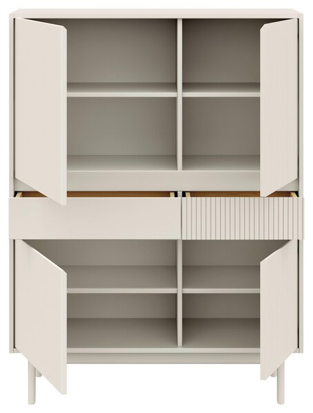 VYSOKÁ KOMODA, pinie, kašmírová, 102/136/42 cm Livetastic - Vysoké komody, Online Only