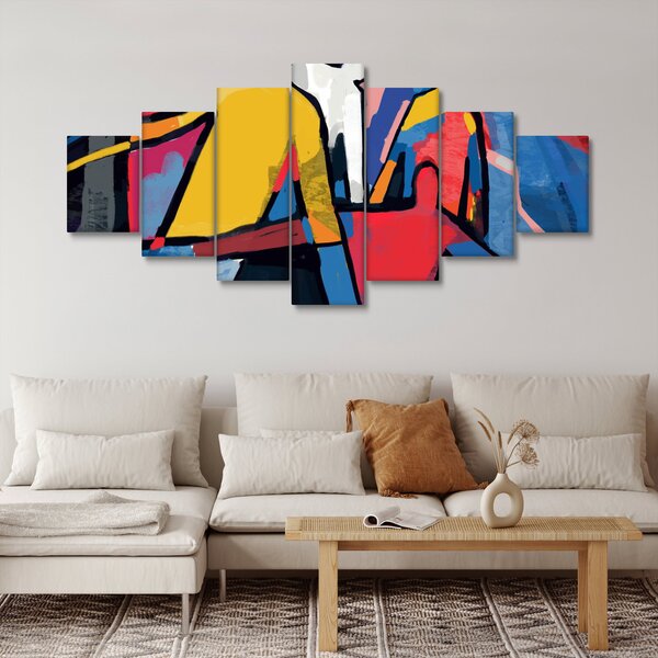 Obraz - Abstrakce mužů (210x100 cm)