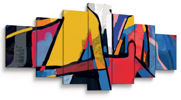 Obraz - Abstrakce mužů (210x100 cm)