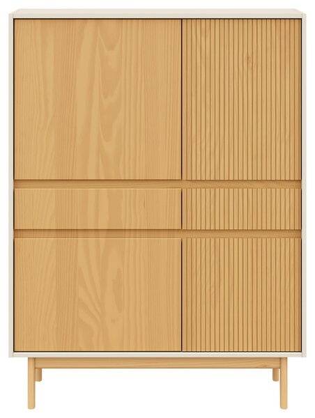 VYSOKÁ KOMODA, pinie, barvy pinie, kašmírová, 102/136/42 cm Livetastic - Vysoké komody, Online Only