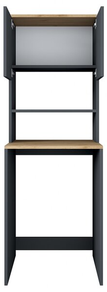 Kalune Design Koupelnová skříňka nad pračku KD101 ořech/antracit