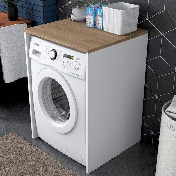 Kalune Design Koupelnová skříňka nad pračku KD103 ořech/bílá