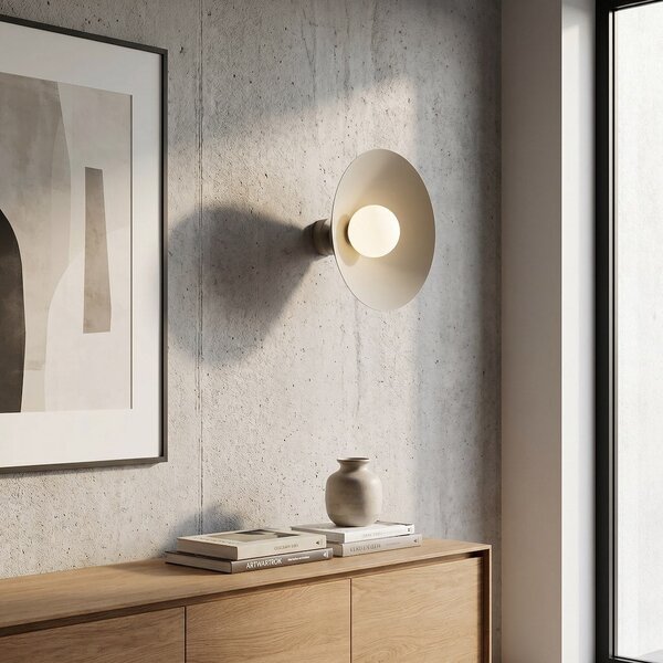 Nástěnné svítidlo MONO K1M – moka, opálové sklo, 1× E14, šířka 40 cm