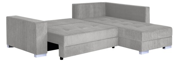 ROHOVÁ SEDAČKA, textil, kompozitní dřevo, šedohnědá P & B - Sedací soupravy, Online Only