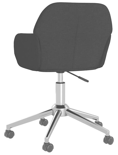 Otočné jídelní židle 2 ks černé textil 3103094