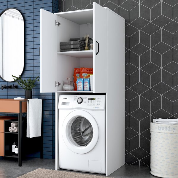 Kalune Design Koupelnová skříňka nad pračku KD110 bílá