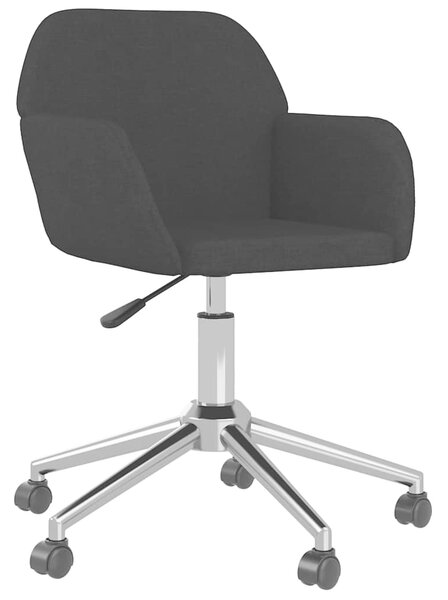 Otočné jídelní židle 2 ks černé textil 3103094