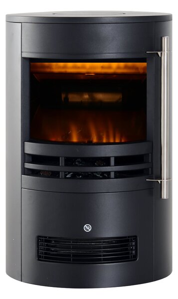 HOMCOM LED Elektrický Krb - Nástěnný Krb s Efektem Plamene 900/2000W 41x41x64.5cm | Aosom