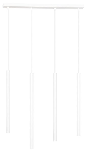 Závěsné svítidlo SELTER 4 – bílé, 4× G9, šířka 60 cm
