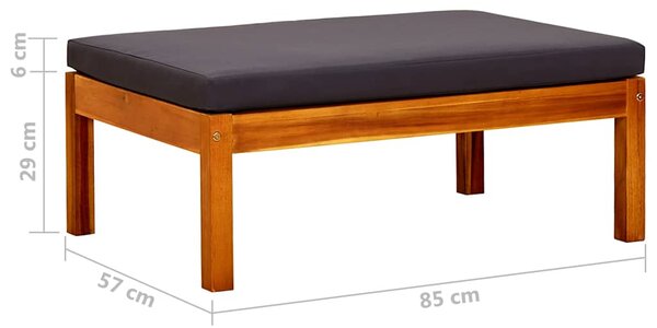 Zahradní podnožky 2 ks masivní akáciové dřevo 310324