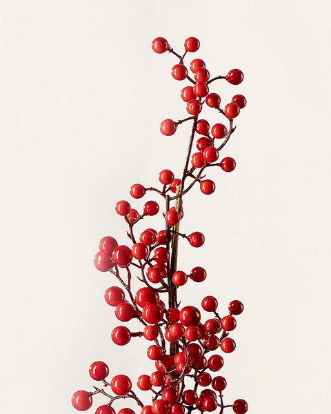 Dekorativní větvička Cranberry 66 cm