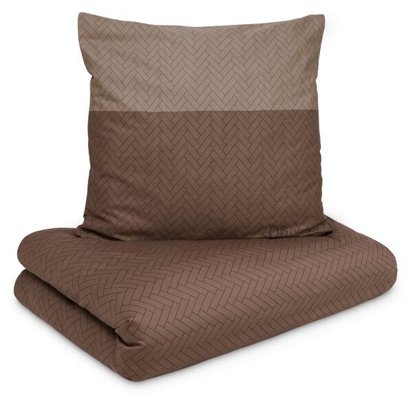 POVLEČENÍ, makosatén, hnědá, 135/200 cm S. Oliver - Online Only povlečení, Online Only