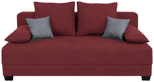 ROZKLÁDACÍ POHOVKA, textil, kompozitní dřevo, červená P & B - Rozkládací sedačky, Online Only