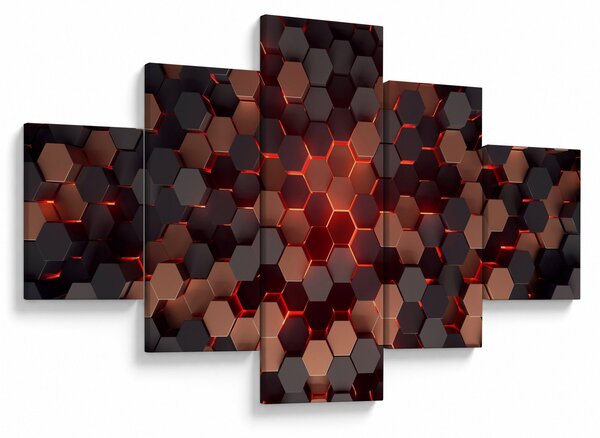 Obraz - Futuristická abstrakce (125x70 cm)