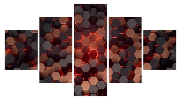 Obraz - Futuristická abstrakce (125x70 cm)