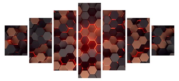 Obraz - Futuristická abstrakce (210x100 cm)