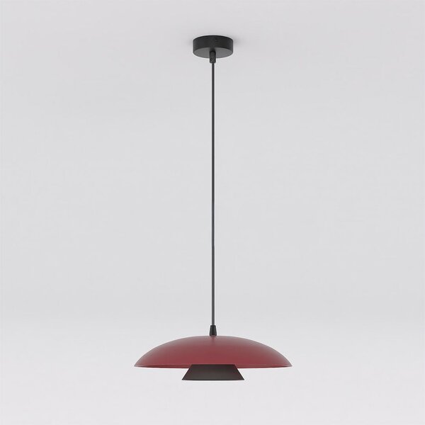 Závěsné svítidlo BABEL 1 – vínové / černé, 1× GX53, šířka 30 cm