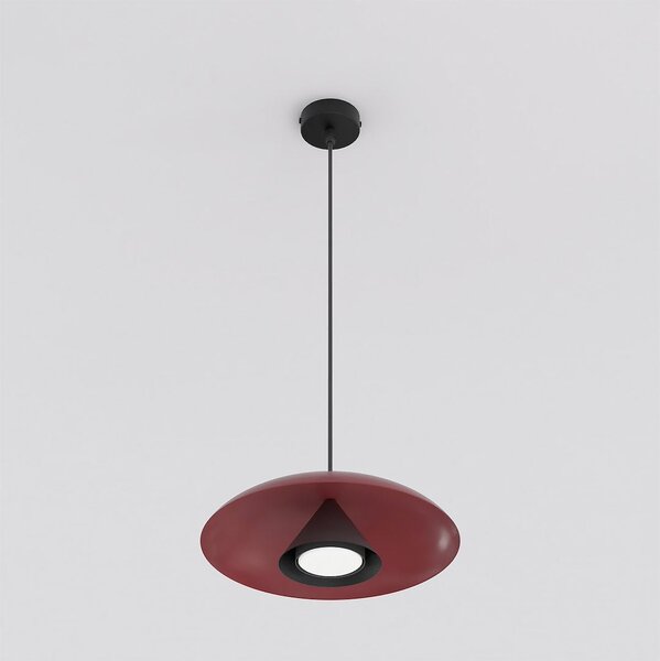 Závěsné svítidlo BABEL 1 – vínové / černé, 1× GX53, šířka 30 cm