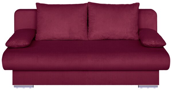 ROZKLÁDACÍ POHOVKA, textil, kompozitní dřevo, červená P & B - Rozkládací pohovky, Online Only