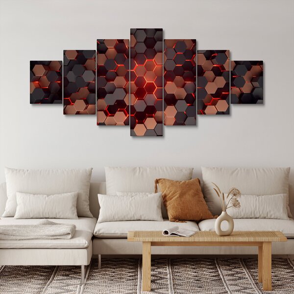 Obraz - Futuristická abstrakce (210x100 cm)