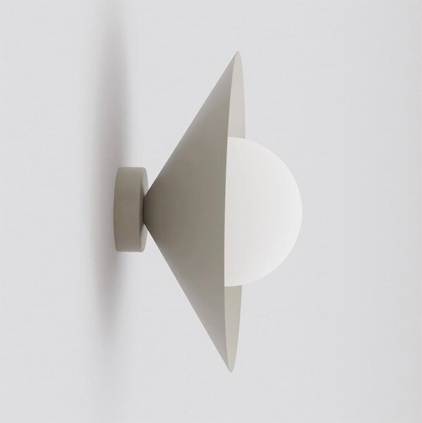 Nástěnné svítidlo MONO K1S – moka, opálové sklo, 1× E14, šířka 30 cm